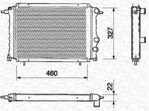 MAGNETI MARELLI 350213358000 radiatorius, variklio aušinimas 
 Aušinimo sistema -> Radiatorius/alyvos aušintuvas -> Radiatorius/dalys
7700754854, 7700757854, 7701757854