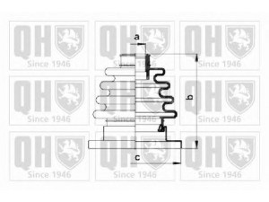 QUINTON HAZELL QJB125 gofruotoji membrana, kardaninis velenas 
 Ratų pavara -> Gofruotoji membrana
113 501 149, 191 498 201D, 321 498 201A