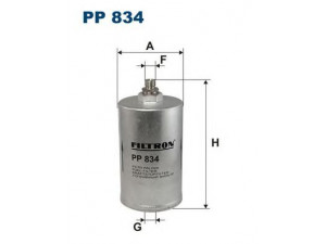 FILTRON PP834 kuro filtras 
 Degalų tiekimo sistema -> Kuro filtras/korpusas
5025105, 0014778701, 0024771301