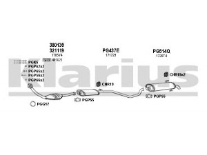 KLARIUS 630319U išmetimo sistema 
 Išmetimo sistema -> Išmetimo sistema, visa