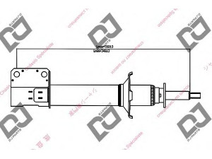 DJ PARTS DS1345GS amortizatorius 
 Pakaba -> Amortizatorius
4853087757, 4853087758, 4853087759