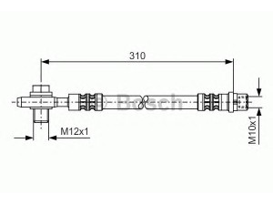 BOSCH 1 987 476 308 stabdžių žarnelė 
 Stabdžių sistema -> Stabdžių žarnelės
4B0 611 775 B, 4B0 611 755 C, 4B0 611 775 A