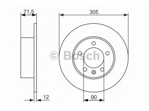 BOSCH 0 986 479 717 stabdžių diskas 
 Dviratė transporto priemonės -> Stabdžių sistema -> Stabdžių diskai / priedai
4320600Q0A, 4419362, 93197406, 43 20 003 67R