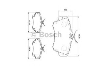BOSCH 0 986 424 586 stabdžių trinkelių rinkinys, diskinis stabdys 
 Techninės priežiūros dalys -> Papildomas remontas
05017843AA, 05083853AA, 5017 843AA