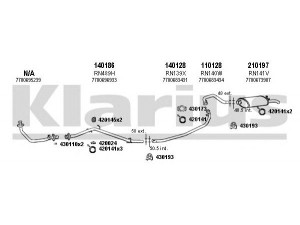 KLARIUS 720409E išmetimo sistema 
 Išmetimo sistema -> Išmetimo sistema, visa