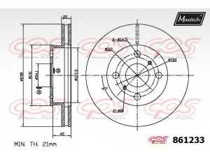 MAXTECH 861233.6980 stabdžių diskas
43512-20260