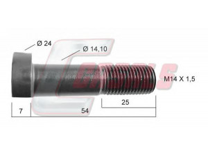 CASALS 21250 rato varžtas 
 Ašies montavimas/vairavimo mechanizmas/ratai -> Ratas/rato priveržimas
05103938AA, 5103938AA, 05103938AA