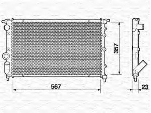 MAGNETI MARELLI 350213710000 radiatorius, variklio aušinimas 
 Aušinimo sistema -> Radiatorius/alyvos aušintuvas -> Radiatorius/dalys
7700816323