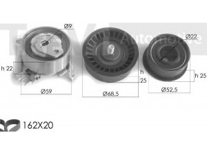 TREVI AUTOMOTIVE KD1168 paskirstymo diržo komplektas 
 Techninės priežiūros dalys -> Papildomas remontas
160262, 1606281, 93183572, 93183572