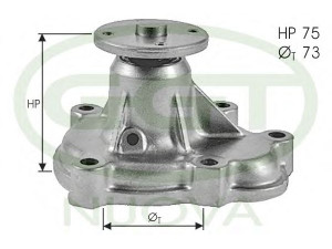 GGT PA11068 vandens siurblys 
 Aušinimo sistema -> Vandens siurblys/tarpiklis -> Vandens siurblys
1334069, 1334115, 6334008, 6334038