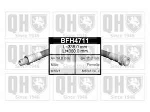 QUINTON HAZELL BFH4711 stabdžių žarnelė 
 Stabdžių sistema -> Stabdžių žarnelės
4806.72, 7 662 724, 4806.72