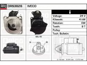 DELCO REMY DRS3828 starteris 
 Elektros įranga -> Starterio sistema -> Starteris
500325137