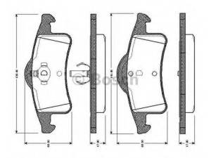 BOSCH 0 986 TB2 373 stabdžių trinkelių rinkinys, diskinis stabdys 
 Techninės priežiūros dalys -> Papildomas remontas
05011970AA, 05011970AB, 5011970AA