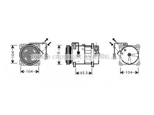 AVA QUALITY COOLING HDK022 kompresorius, oro kondicionierius 
 Oro kondicionavimas -> Kompresorius/dalys
JPB10032