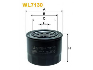 WIX FILTERS WL7130 alyvos filtras 
 Techninės priežiūros dalys -> Techninės priežiūros intervalai
OK106, 5007222, 5010965, 15400689003