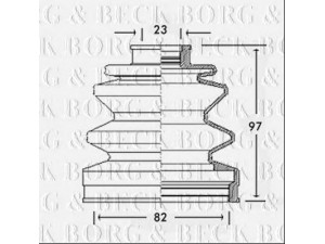 BORG & BECK BCB2288 gofruotoji membrana, kardaninis velenas 
 Ratų pavara -> Gofruotoji membrana