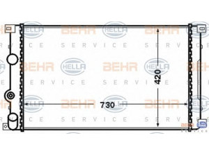 HELLA 8MK 376 771-731 radiatorius, variklio aušinimas 
 Aušinimo sistema -> Radiatorius/alyvos aušintuvas -> Radiatorius/dalys
21400-00QAM, 44 03 216, 45 02 436