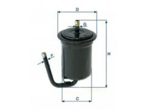 UNIFLUX FILTERS XB227 kuro filtras 
 Degalų tiekimo sistema -> Kuro filtras/korpusas
23300-87739, 23300-87740