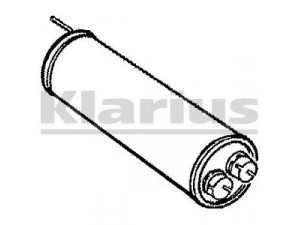 KLARIUS CN122L vidurinis duslintuvas 
 Išmetimo sistema -> Duslintuvas
171764, 95576334, 95576336, 95588570