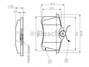 BOSCH 0 986 TB2 139 stabdžių trinkelių rinkinys, diskinis stabdys 
 Techninės priežiūros dalys -> Papildomas remontas
1J0 698 451 F, 1J0 698 451 G, 1J0 698 451 H