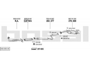 BOSAL 050.050.45 išmetimo sistema 
 Išmetimo sistema -> Išmetimo sistema, visa