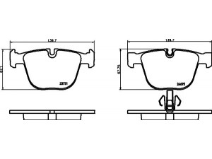 HELLA PAGID 8DB 355 014-141 stabdžių trinkelių rinkinys, diskinis stabdys 
 Techninės priežiūros dalys -> Papildomas remontas
34216790966, 34216793025