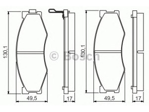 BOSCH 0 986 495 263 stabdžių trinkelių rinkinys, diskinis stabdys 
 Techninės priežiūros dalys -> Papildomas remontas
41060 03R85, 41060 03R86, 41060 04C85