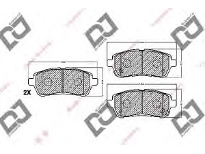 DJ PARTS BP1437 stabdžių trinkelių rinkinys, diskinis stabdys 
 Techninės priežiūros dalys -> Papildomas remontas
1676630, 1719275, 8V512K021AB, ME8V5J2K021AA