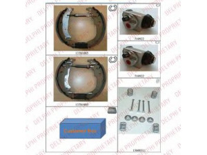 DELPHI KP1115 stabdžių trinkelių komplektas 
 Techninės priežiūros dalys -> Papildomas remontas