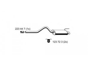 ERNST 642033 galinis duslintuvas 
 Išmetimo sistema -> Duslintuvas
6K9 253 609 B