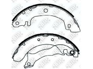 NiBK FN0550 stabdžių trinkelių komplektas 
 Techninės priežiūros dalys -> Papildomas remontas