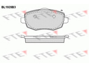FTE BL1928B3 stabdžių trinkelių rinkinys, diskinis stabdys 
 Techninės priežiūros dalys -> Papildomas remontas
77362359, 77362360