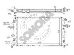 SOMORA 211749 radiatorius, variklio aušinimas 
 Aušinimo sistema -> Radiatorius/alyvos aušintuvas -> Radiatorius/dalys
09192607, 1300 210, 1300 407, 1300210