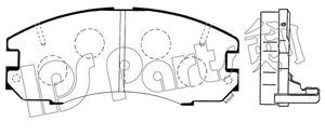 IPS Parts IBD-1249 stabdžių trinkelių rinkinys, diskinis stabdys 
 Techninės priežiūros dalys -> Papildomas remontas
04491-20360, 04491-20380, 0449120360