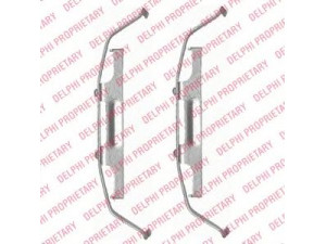 DELPHI LX0465 priedų komplektas, diskinių stabdžių trinkelės 
 Stabdžių sistema -> Diskinis stabdys -> Stabdžių dalys/priedai