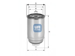 UFI 24.399.00 kuro filtras 
 Techninės priežiūros dalys -> Papildomas remontas
13322245006, 13322246135, 13322246974