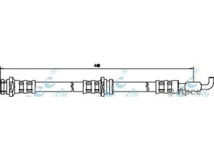 APEC braking HOS3133 stabdžių žarnelė 
 Stabdžių sistema -> Stabdžių žarnelės
B09243980
