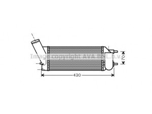 AVA QUALITY COOLING PE4335 tarpinis suslėgto oro aušintuvas, kompresorius 
 Variklis -> Oro tiekimas -> Įkrovos agregatas (turbo/superįkrova) -> Tarpinis suslėgto oro aušintuvas
0384K5, 0384K5