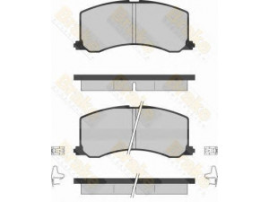 Brake ENGINEERING PA1256 stabdžių trinkelių rinkinys, diskinis stabdys 
 Techninės priežiūros dalys -> Papildomas remontas
5510161G50000, 5510161G61000, 5510161G62000