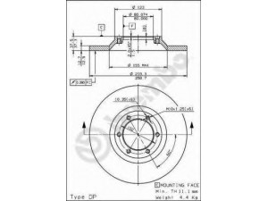 BREMBO 08.7197.10 stabdžių diskas 
 Stabdžių sistema -> Diskinis stabdys -> Stabdžių diskas
94230845, 8942308450