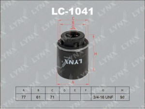 LYNXauto LC-1041 alyvos filtras 
 Filtrai -> Alyvos filtras
03C 115 561 B