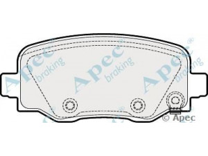 APEC braking PAD2004 stabdžių trinkelių rinkinys, diskinis stabdys 
 Techninės priežiūros dalys -> Papildomas remontas
68225301AA