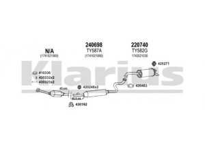KLARIUS 900449E išmetimo sistema