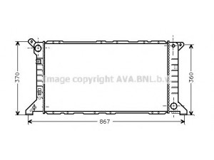 AVA QUALITY COOLING FDA2206 radiatorius, variklio aušinimas