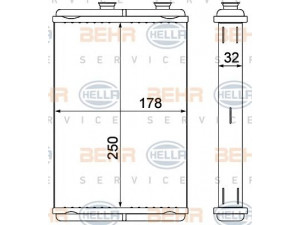HELLA 8FH 351 000-581 šilumokaitis, salono šildymas 
 Šildymas / vėdinimas -> Šilumokaitis
94644203, 946442038, 9464420380