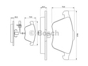 BOSCH 0 986 424 779 stabdžių trinkelių rinkinys, diskinis stabdys 
 Techninės priežiūros dalys -> Papildomas remontas
4B0 698 151 AD, 4B0 698 151 Q, 4B0 698 151 AC