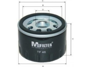 MFILTER TF 46 alyvos filtras 
 Techninės priežiūros dalys -> Techninės priežiūros intervalai
0021.7510.70, 107.2175.117.06, 1072175107