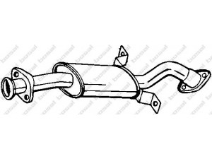 BOSAL 177-257 vidurinis duslintuvas 
 Išmetimo sistema -> Duslintuvas
MB 924363, MR 332070, XR 332070