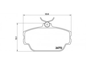 BREMBO P 46 001 stabdžių trinkelių rinkinys, diskinis stabdys 
 Techninės priežiūros dalys -> Papildomas remontas
1F1Z2001AA, 3F1Z2001BA, 5F1Z2001AA