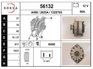 EAI 56132 kintamosios srovės generatorius 
 Elektros įranga -> Kint. sr. generatorius/dalys -> Kintamosios srovės generatorius